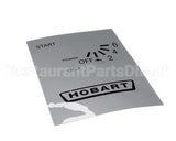00-811835 Hobart Label,Control Panel Logo