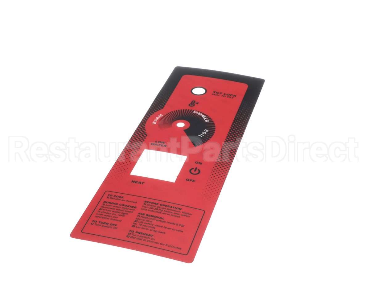 00-855801-00001 Hobart Overlay,Control Panel Ele Ctk