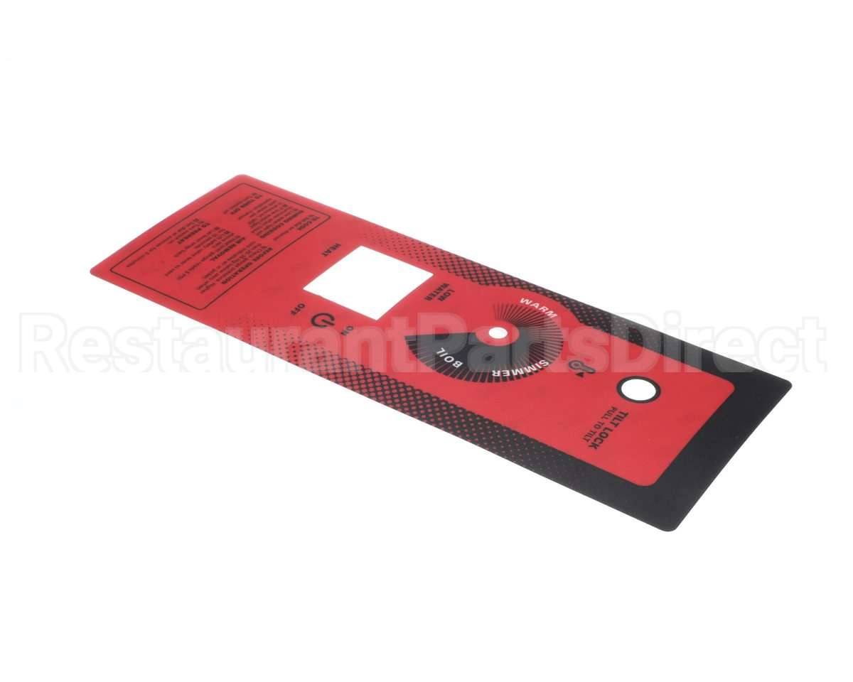 00-855801-00001 Hobart Overlay,Control Panel Ele Ctk