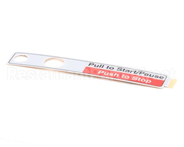 00-873623 Hobart Label,Start/Pause,Stop