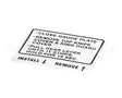 00-914681 Hobart Label, Instruction