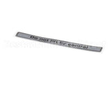 00-916957-00050 Hobart Label, Slicer Lifting Message