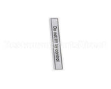 00-916957-00050 Hobart Label, Slicer Lifting Message