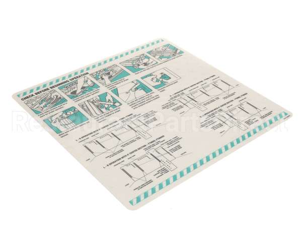 00-918418 Hobart Label,Install,Pre-Op Check