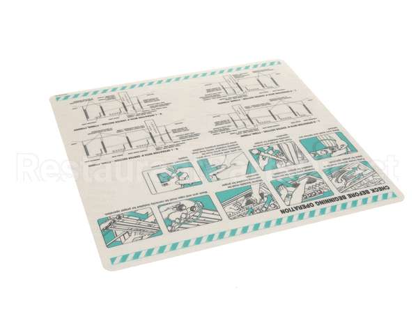 00-918418 Hobart Label,Install,Pre-Op Check