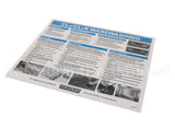 00-948326 Hobart Label, Instruction Cleaning, T