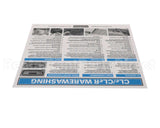 00-948326 Hobart Label, Instruction Cleaning, T