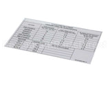 00-974949 Hobart Label, Overload Settings
