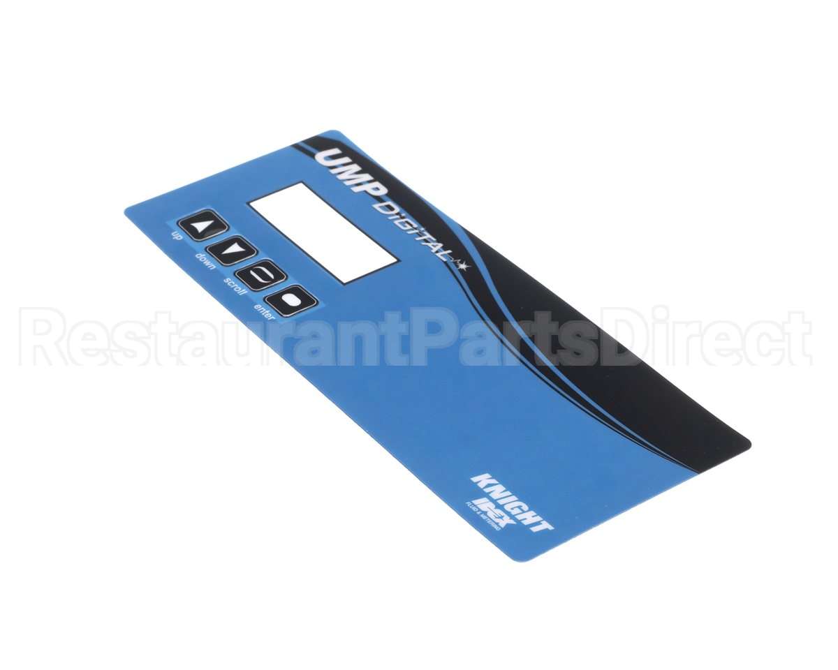 00-975322-00020 Hobart Overlay, Cover, Push Button, 3 Pump