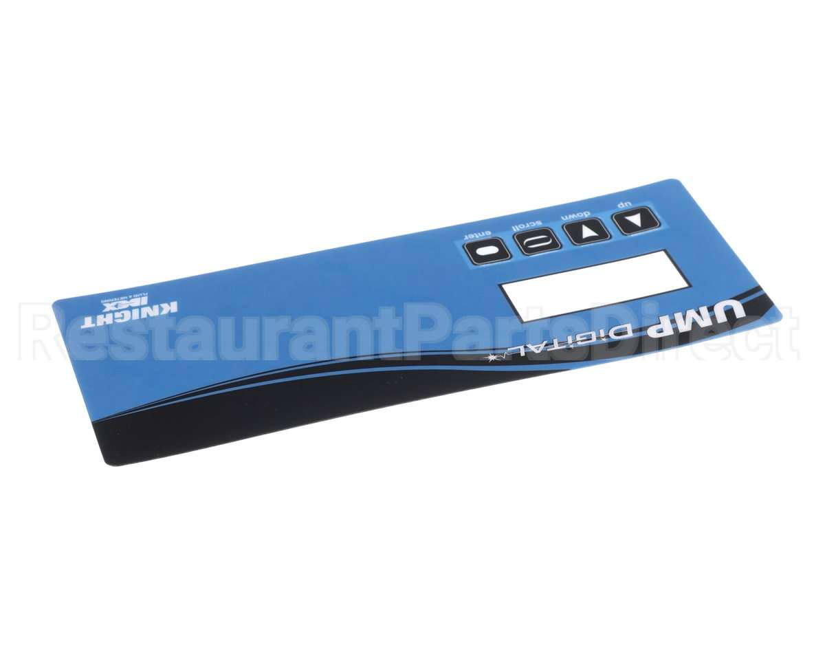 00-975322-00020 Hobart Overlay, Cover, Push Button, 3 Pump