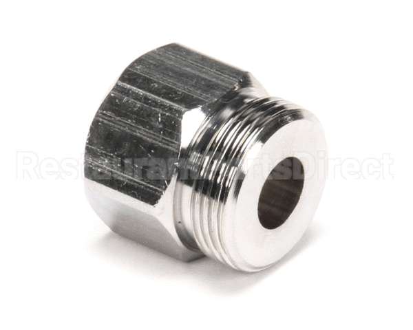 000729-40 T&S Brass Hose Inlet Nut, Chrome-Plated Brass