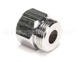 000729-40 T&S Brass Hose Inlet Nut, Chrome-Plated Brass