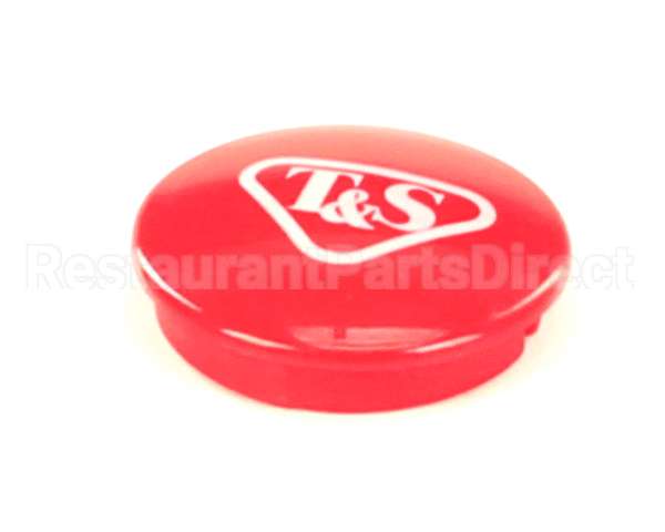 001193-19NS T&S Brass Snap-In Index Button, Red (T&S Logo)