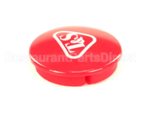 001193-19NS T&S Brass Snap-In Index Button, Red (T&S Logo)