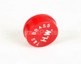 001194-45 T&S Brass Snap-In Index Button, Red (Hot Water)