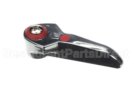 001637-45AM T&S Brass Lever Handle, Red Index (Hot), Screw W/
