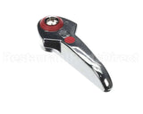 001637-45AM T&S Brass Lever Handle, Red Index (Hot), Screw W/