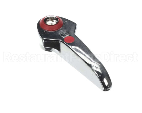 001637-45AM T&S Brass Lever Handle, Red Index (Hot), Screw W/