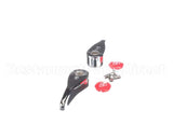 001637-45NS-M2 T&S Brass New-Style Lever Handles, Red Indexes (T&