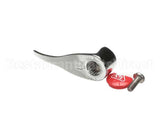 001637-45NS T&S Brass Lever Handle, Red Index (T&S Logo), Scre