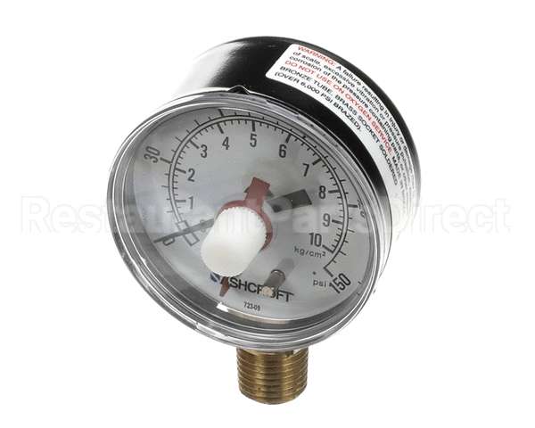 00211907 Multiplex Gauge 0-150 Psi 1/4Npt Btmmount