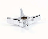 002521-45 T&S Brass 4-Arm Kitchen Handle, Chrome-Plated