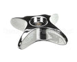 002521-45NS T&S Brass 4-Arm Kitchen Handle, Chrome-Plated