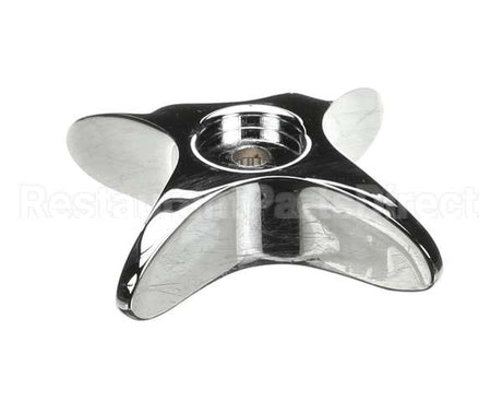 002521-45NS T&S Brass 4-Arm Kitchen Handle, Chrome-Plated