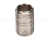 002535-25 T&S Brass 3/8 Npt Close Nipple (Chrome Plated)