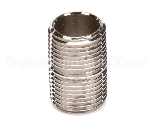002535-25 T&S Brass 3/8 Npt Close Nipple (Chrome Plated)