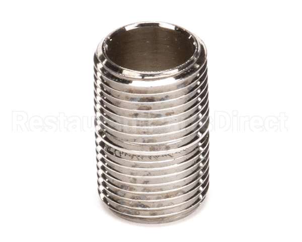 002535-25 T&S Brass 3/8 Npt Close Nipple (Chrome Plated)