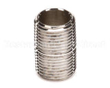 002535-25 T&S Brass 3/8 Npt Close Nipple (Chrome Plated)