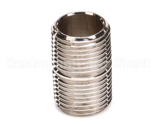 002535-25 T&S Brass 3/8 Npt Close Nipple (Chrome Plated)
