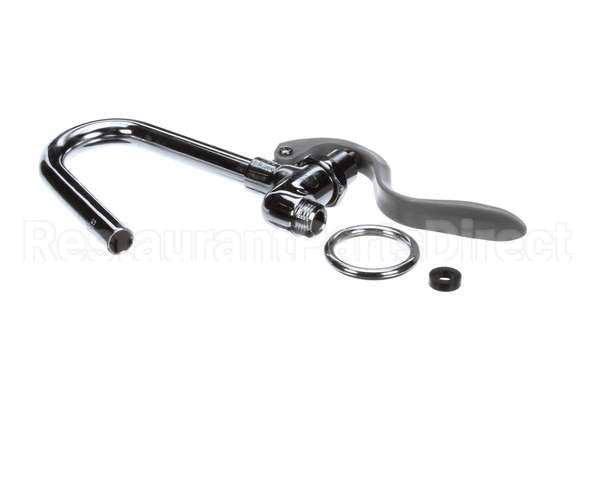 002851-40 T&S Brass Hook Nozzle And Self-Closing Valve (Gray