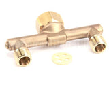 002898-40 T&S Brass 4 Spreader Assembly, 1/2 Npt Male Inlets