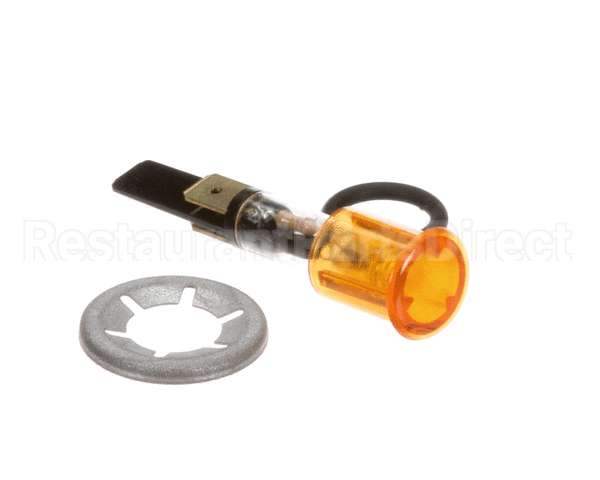 005011 Electrolux Professional Yellow Pilot Lamp Assembly; Round; 230V