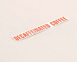 00879.0000 Bunn Decal, Decaffeinated Coffee