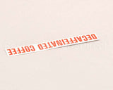 00879.0000 Bunn Decal, Decaffeinated Coffee