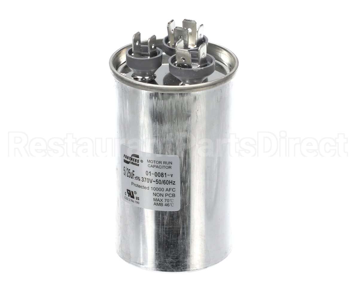01-0081 Nortek Run Cap,Dual Round,370V,5+25Uf