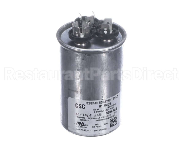 01-0269 Nortek Run Cap,Round,370V,7.5+40Uf