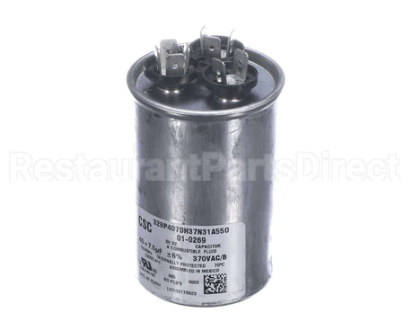 01-0269 Nortek Run Cap,Round,370V,7.5+40Uf