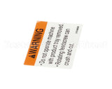 01-403175-00538 Berkel Label, Tray Warning