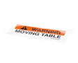 01-403175-00767 Berkel Label,Table Warning