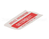 01000485 Glastender Decal, .75X1.877, Detergent