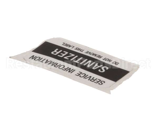 01000486 Glastender Decal, .75X1.877, Sanitizer
