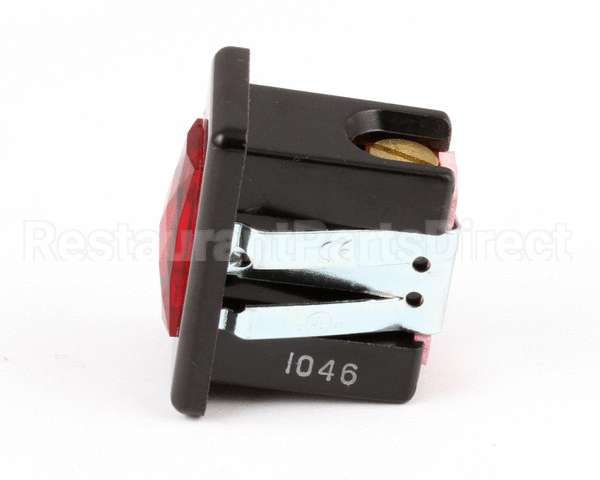 01088.0000 Bunn Lamp, Red Lens-Blk Bezel 120V