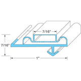 02-10090-0005 Compatible Anthony Door Gasket 25-1/4W X 70L Od