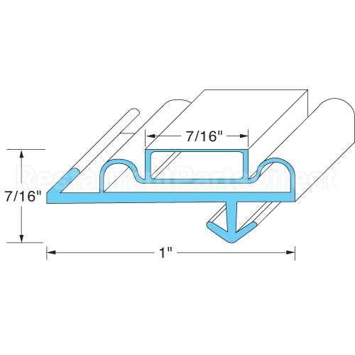 02-10090-0011 Compatible Anthony Door Gasket 28-3/4W X 70 L Od