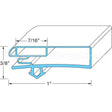 02-14160-2012 Compatible Anthony Gasket, Ref 28-3/4" X 62- 1/8"
