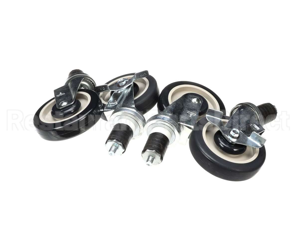 0250500 Town Food Service Casters Set Of 4 5 Dia. (2 W & 2 Wo B
